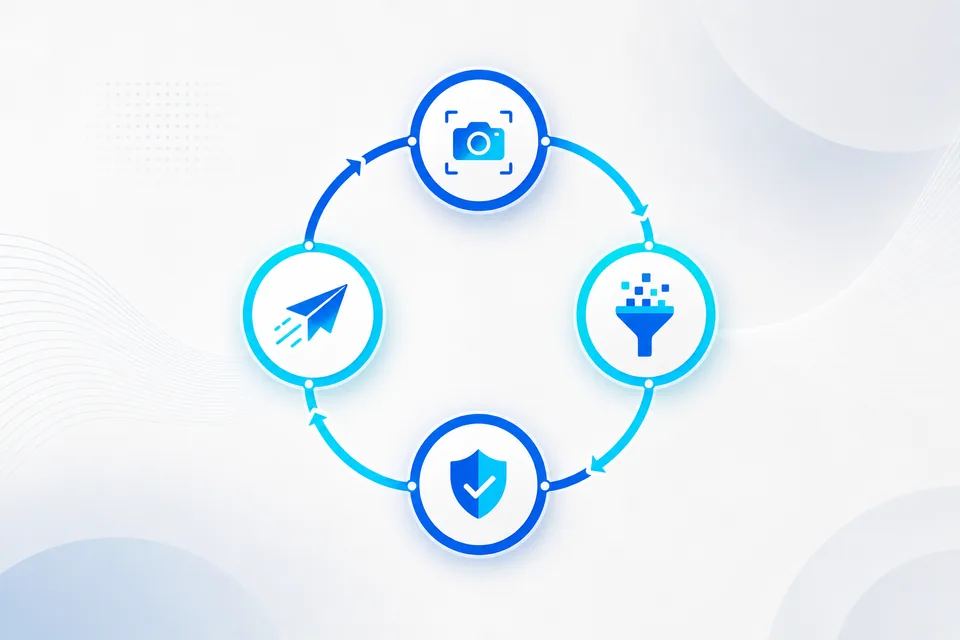 Miniatura: ciclo dos quatro pilares de Knowledge Operations