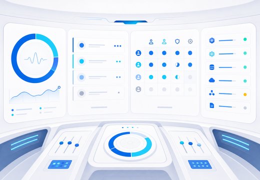 Prévia visual do cockpit operacional