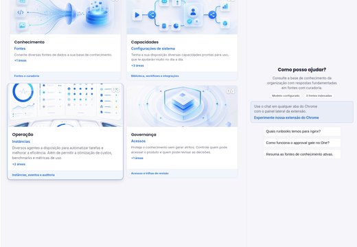 Chat governado com citações e threads no UCloud One